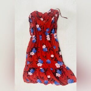 Floral Orange Dress